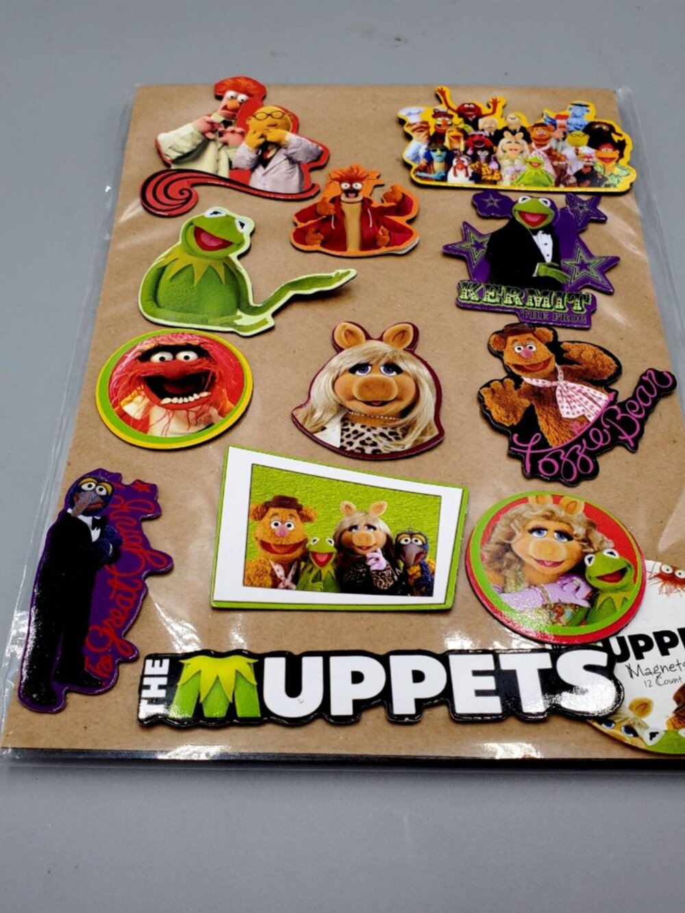 NEW Disney The Muppets Magnet Set - 12 Count - Kermit, Miss Piggy, Fozzie & More